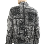 Free People Printed Dolman Quilted Knit Jacket Top