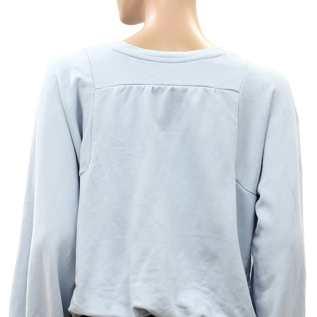 By Anthropologie Boho Balloon-Sleeve Blouse Top