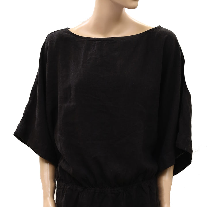 Free People Free Est Sylvie Linen Tunic Top