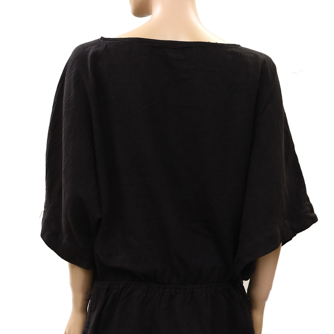 Free People Free Est Sylvie Linen Tunic Top
