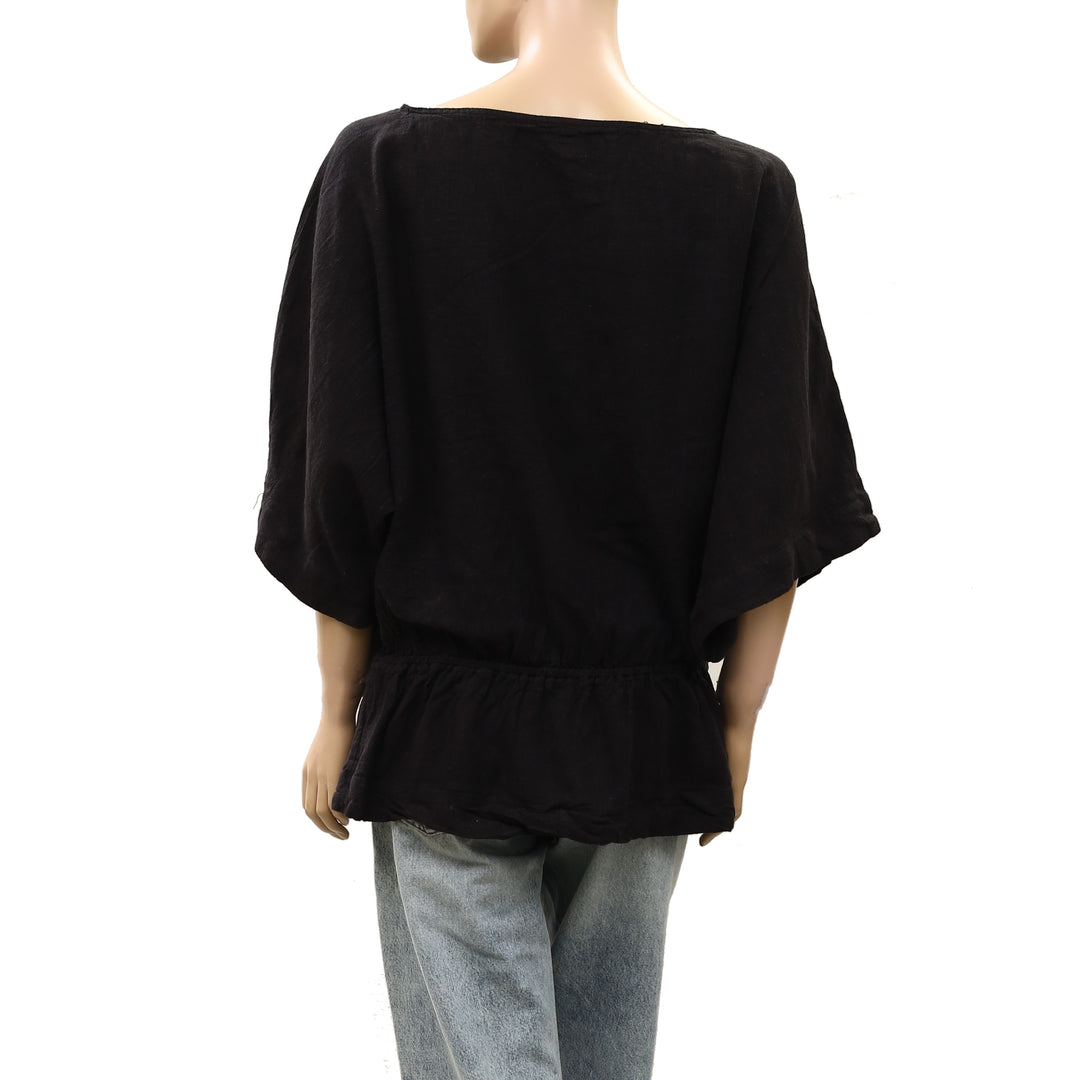 Free People Free Est Sylvie Linen Tunic Top