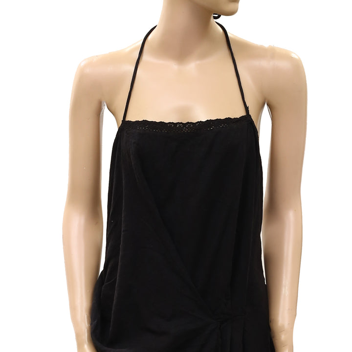 Free People Free-est Sandshell Linen Sunburst Mini Dress