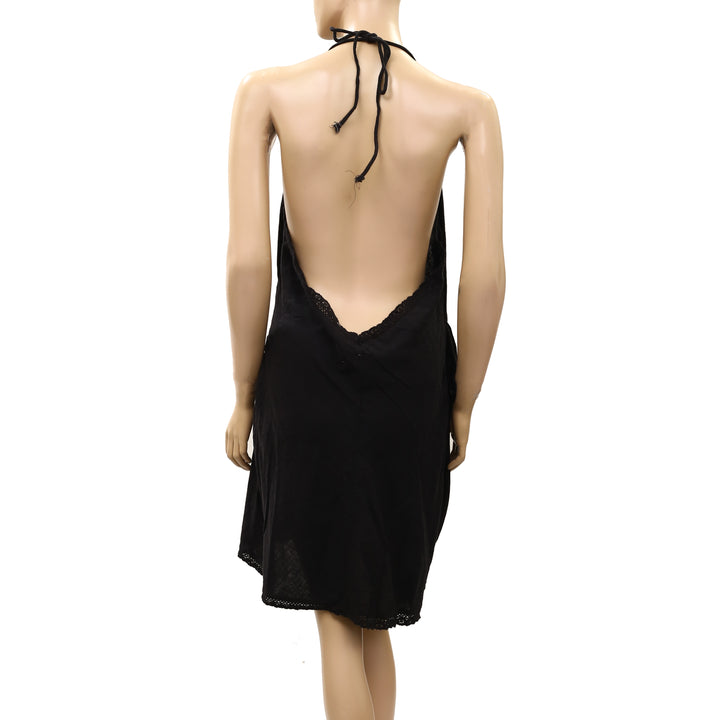 Free People Free-est Sandshell Linen Sunburst Mini Dress