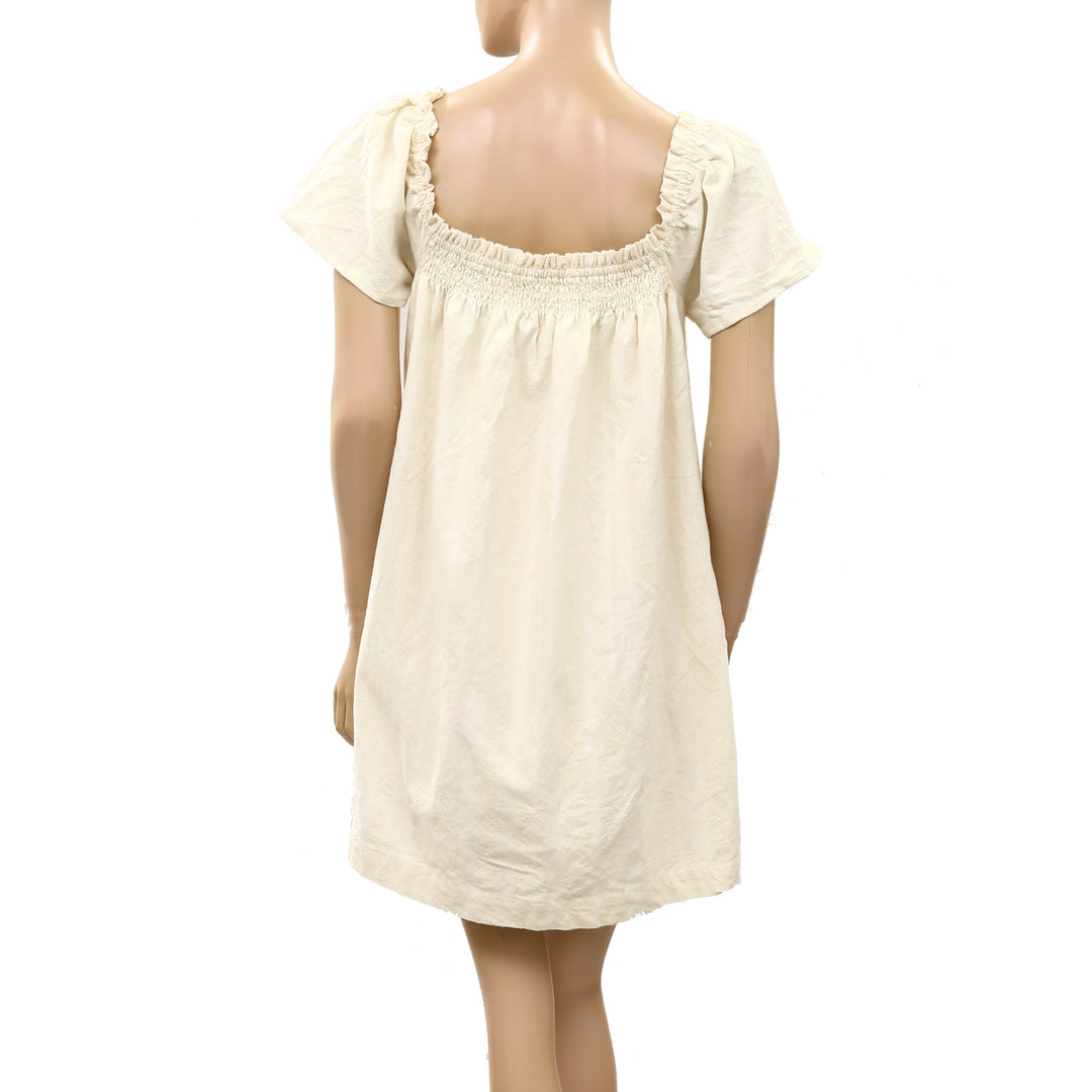 Free People Striped Printed Mini Dress