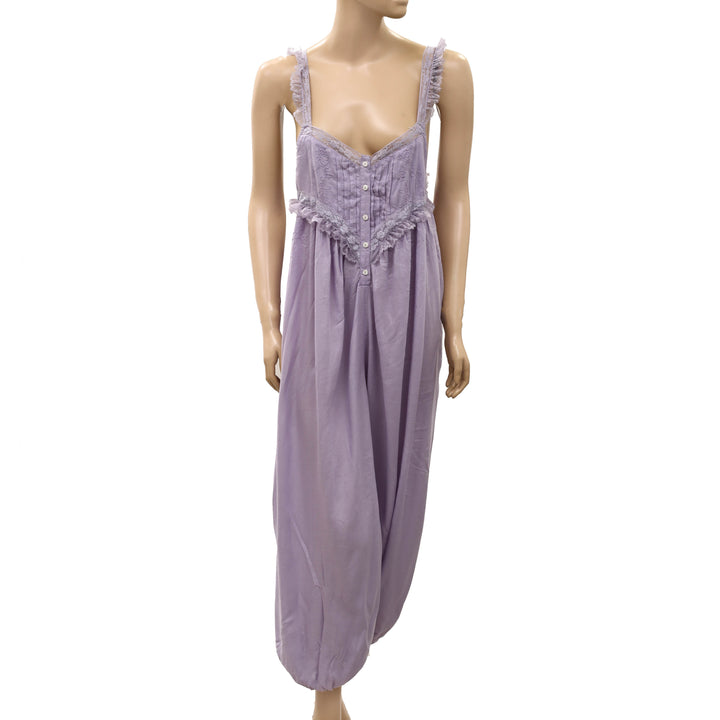 Anthropologie LyreBird Deco Bib Jumpsuit Dress