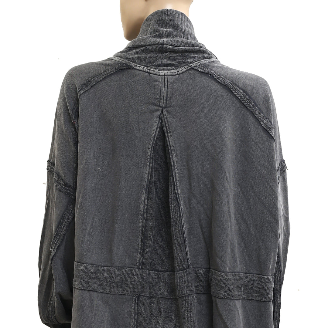 Free People Boothbay Sweatshirt Jacket Cardi Top