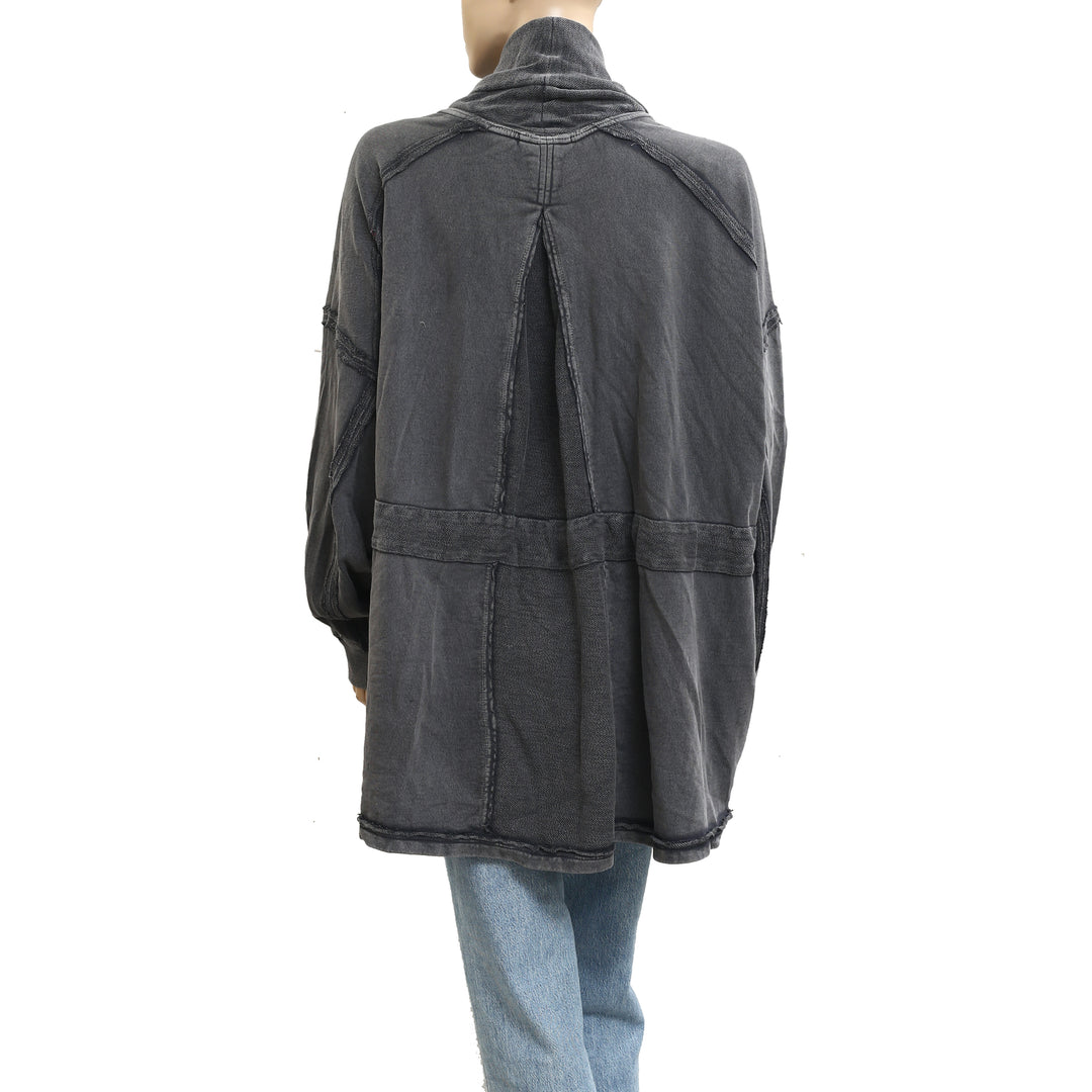 Free People Boothbay Sweatshirt Jacket Cardi Top