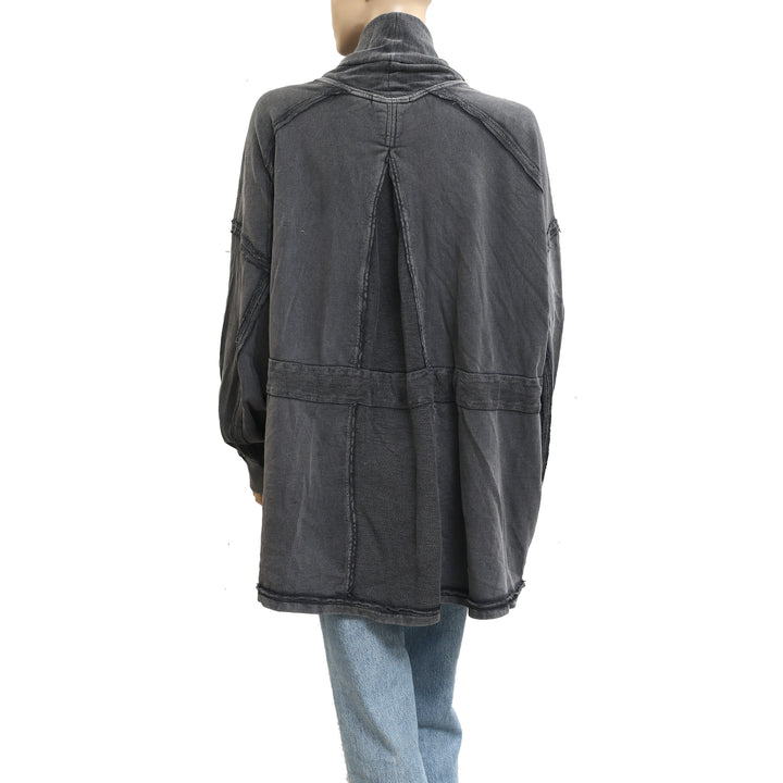 Free People Boothbay Sweatshirt Jacket Cardi Top