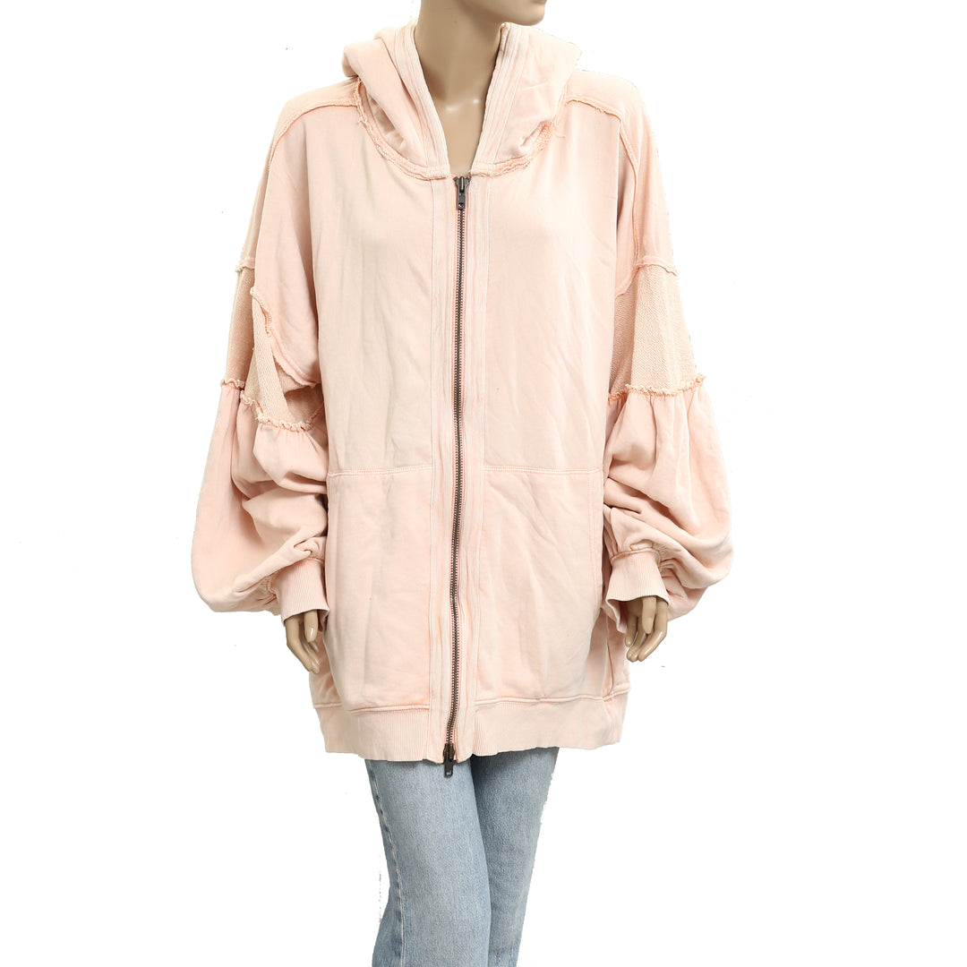 Free People Oversized Ribbed Sweatshirt Top