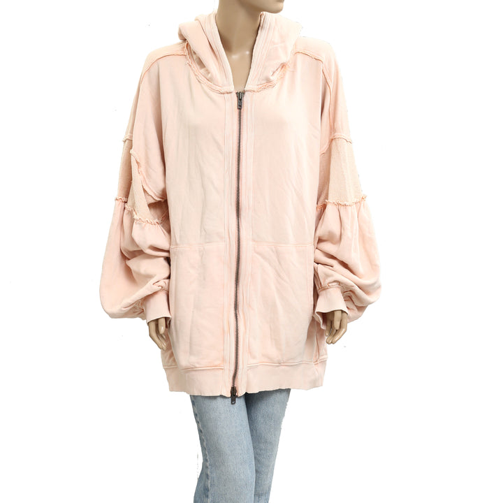 Free People Oversized Ribbed Sweatshirt Top