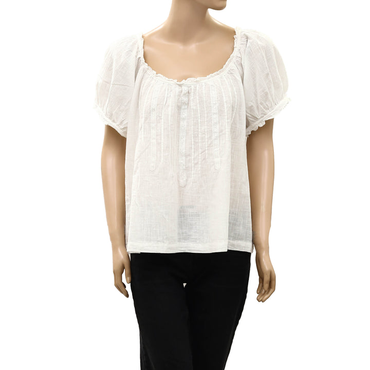 Free People Lace Blouse Top