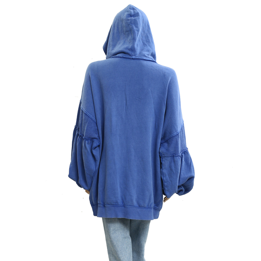 Free People Oversized Ribbed Sweatshirt Top