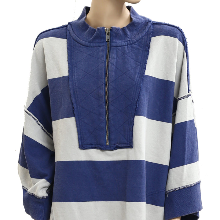 Free People We The Free Seaside Funnel Pullover Top