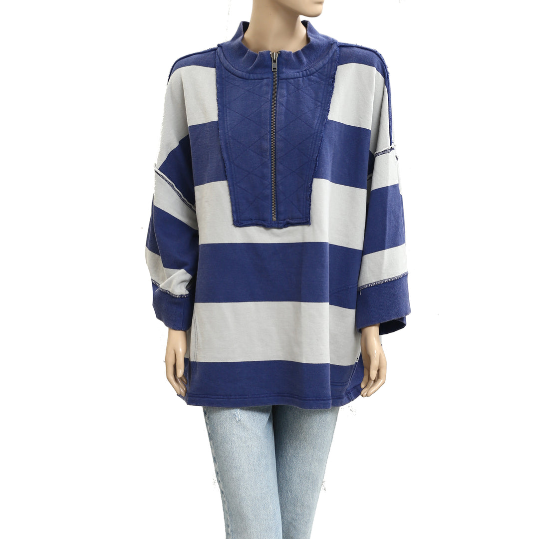 Free People We The Free Seaside Funnel Pullover Top