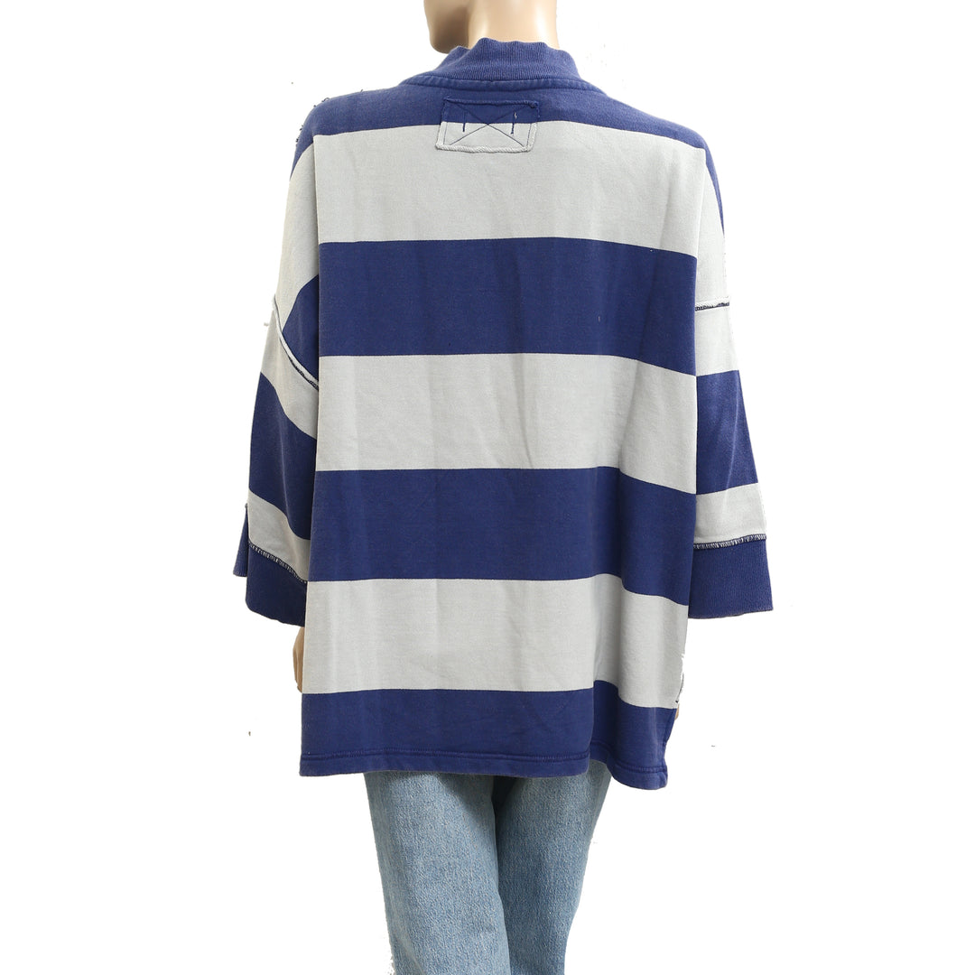 Free People We The Free Seaside Funnel Pullover Top