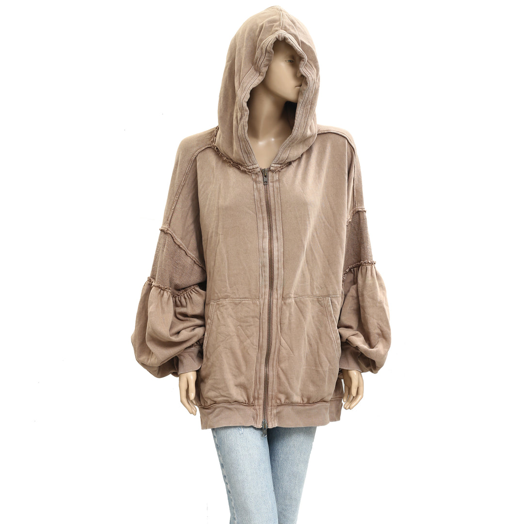 Free People Oversized Ribbed Sweatshirt Top