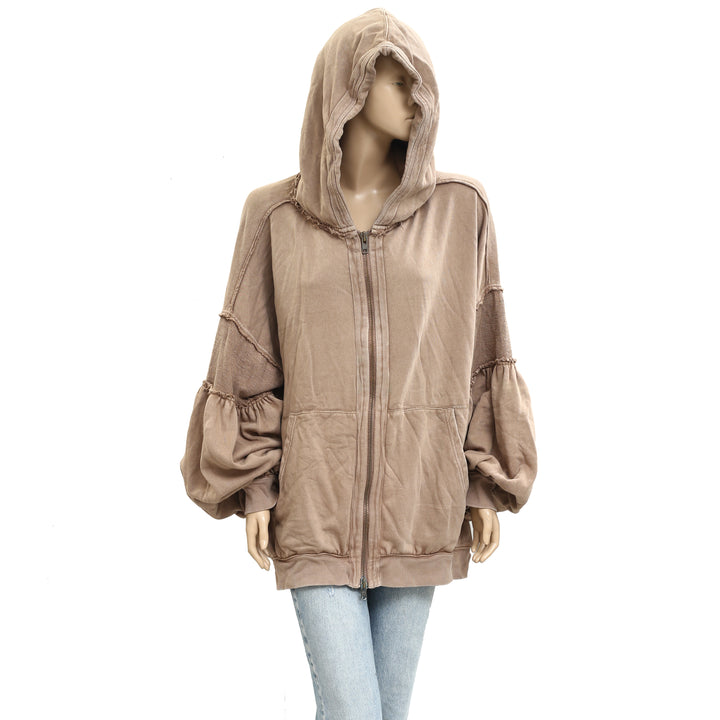 Free People Oversized Ribbed Sweatshirt Top