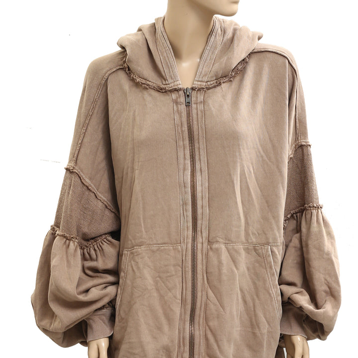 Free People Oversized Ribbed Sweatshirt Top