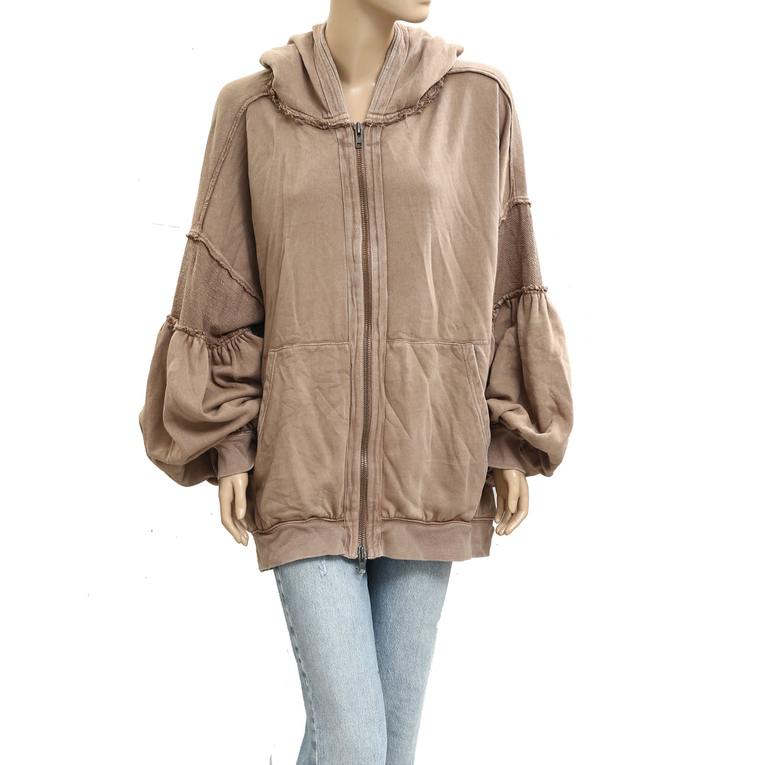 Free People Oversized Ribbed Sweatshirt Top