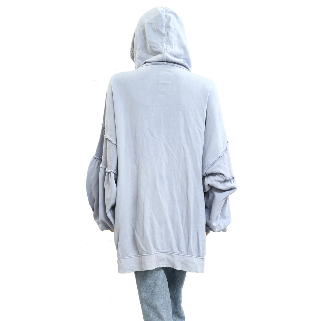 Free People Oversized Ribbed Sweatshirt Top