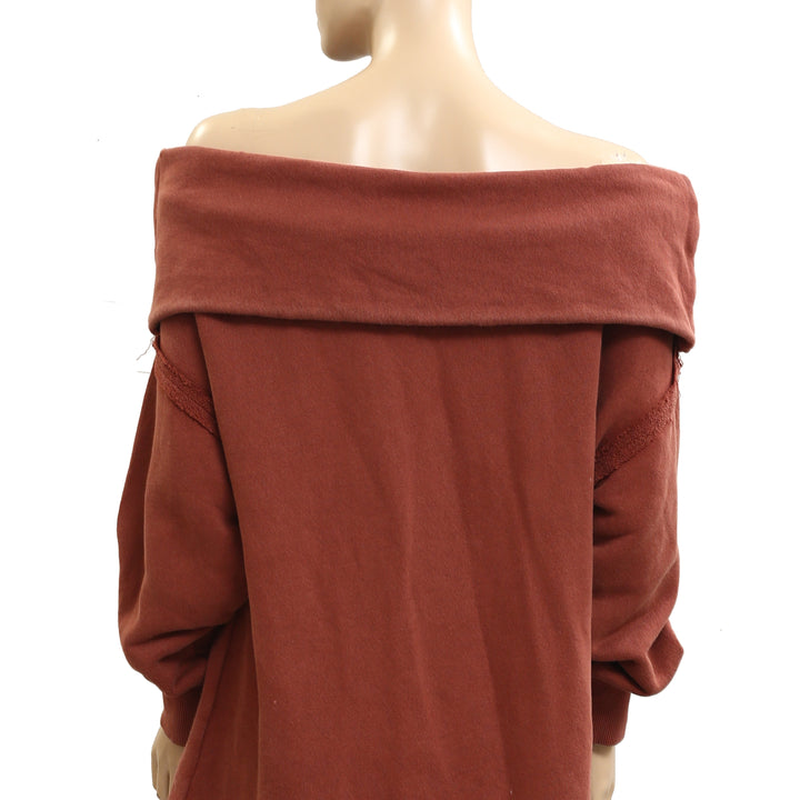 Free People Off Chill Sweatshirt Tunic Top