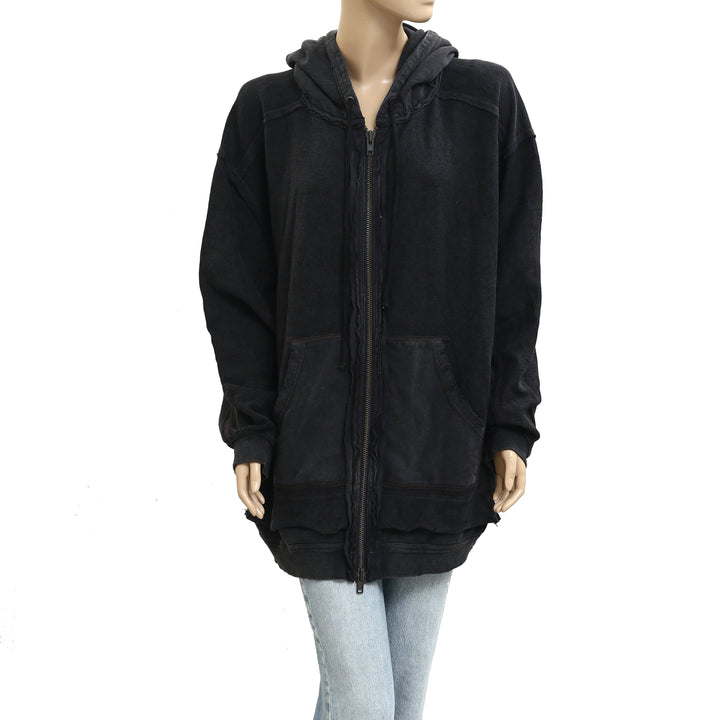 Free People Zip-up Hoodie Jacket Top