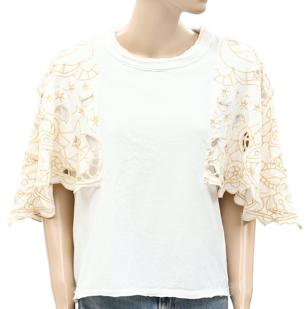 Free People Angel T-Shirt Blouse Top