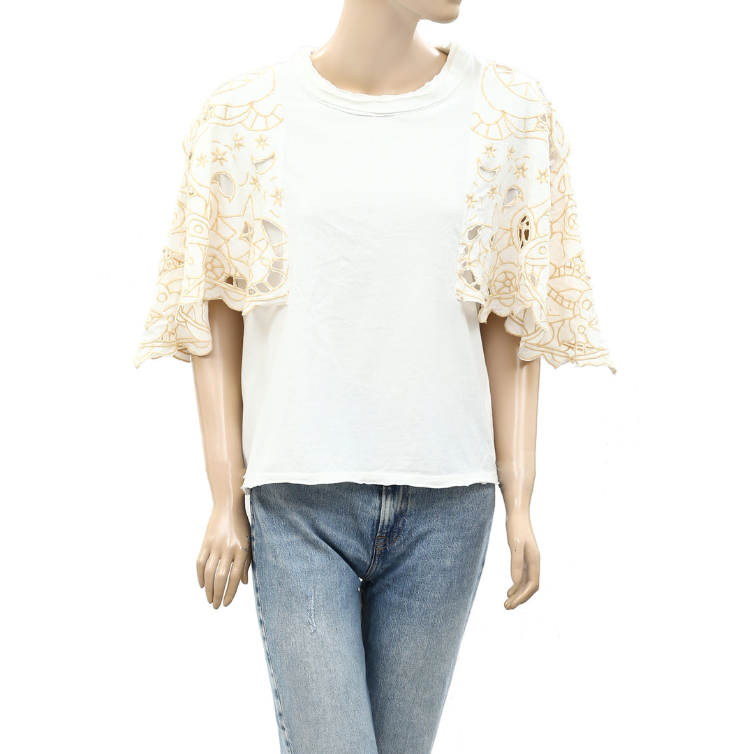 Free People Angel T-Shirt Blouse Top