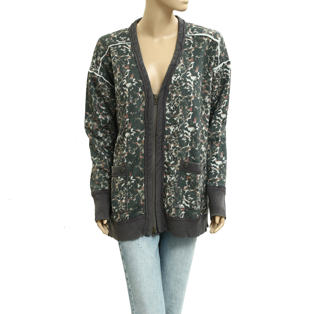 Free People We The Free Aiden Cardigan Jacket Sweatshirt Top
