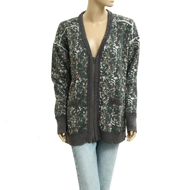 Free People We The Free Aiden Cardigan Jacket Sweatshirt Top