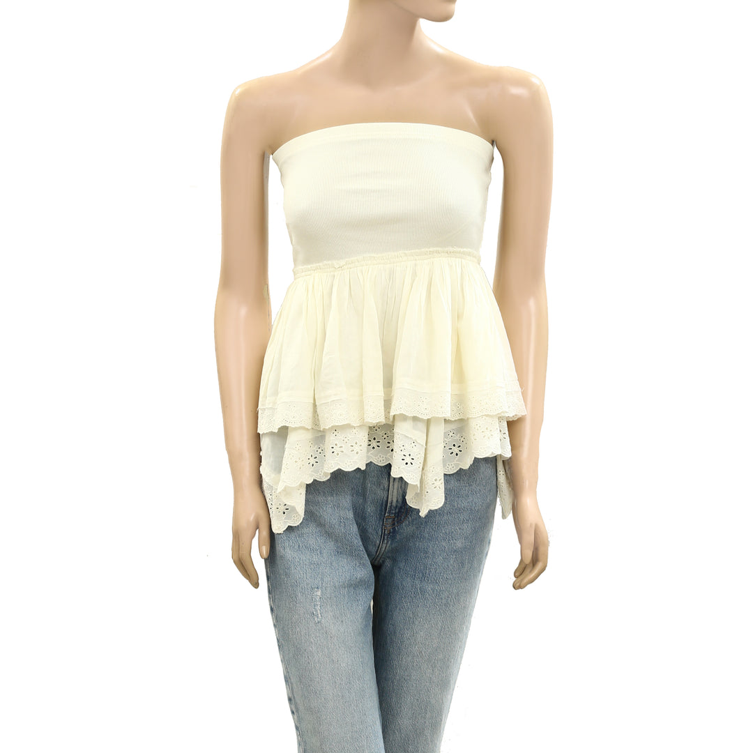 Urban Outfitters Kimchi Blue Fleetwood Tiered Tube Top