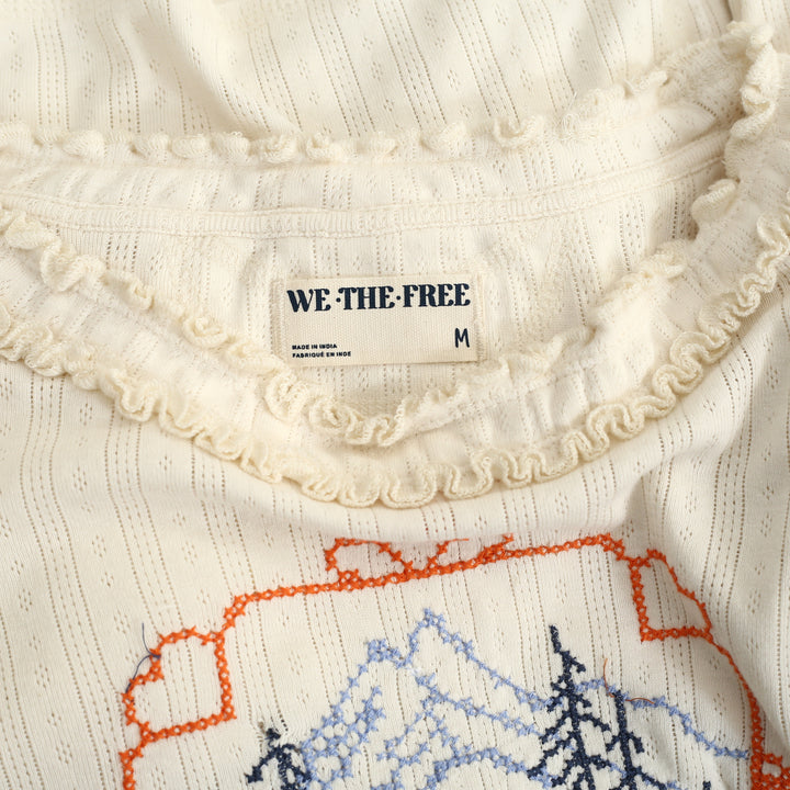 Free People We The Free Through The Woods Tee Blouse Top