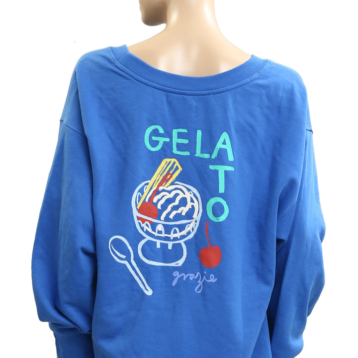 By Anthropologie Celandine Jordan Nickson Graphic Crew-Neck Sweatshirt