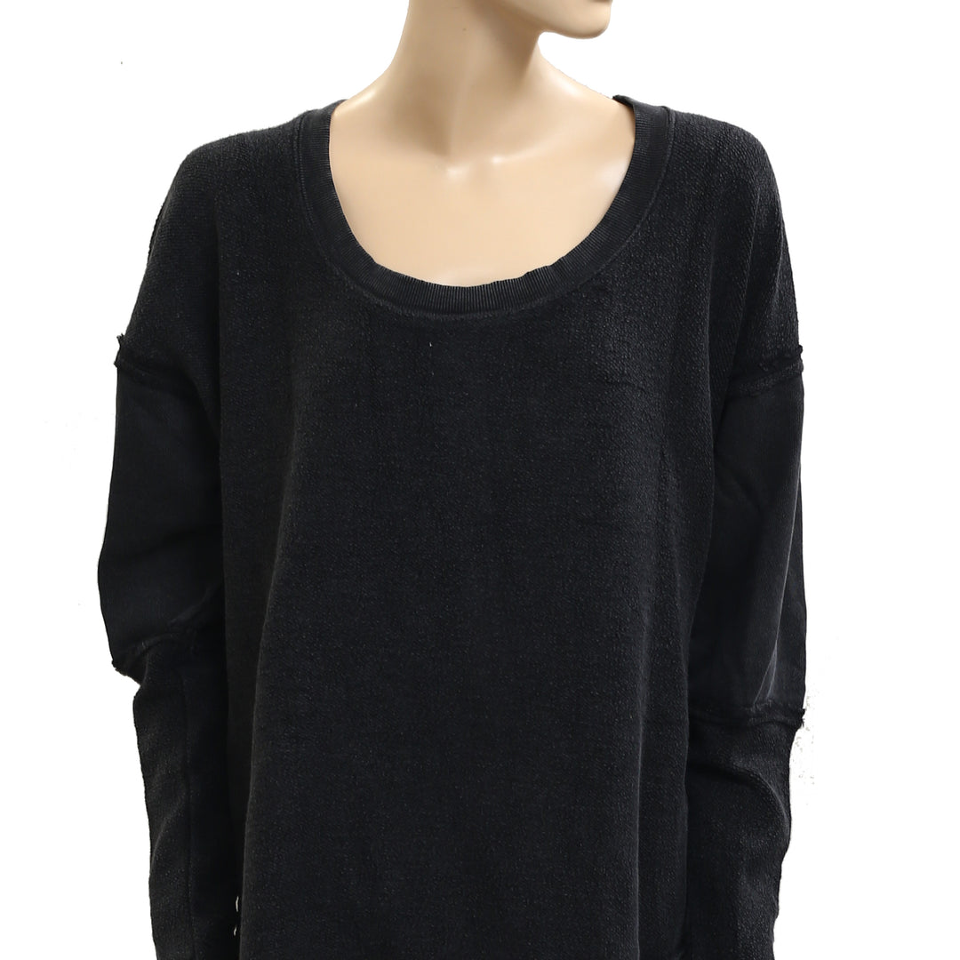 Free People Midnight Drift Pullover Sweatshirt Top