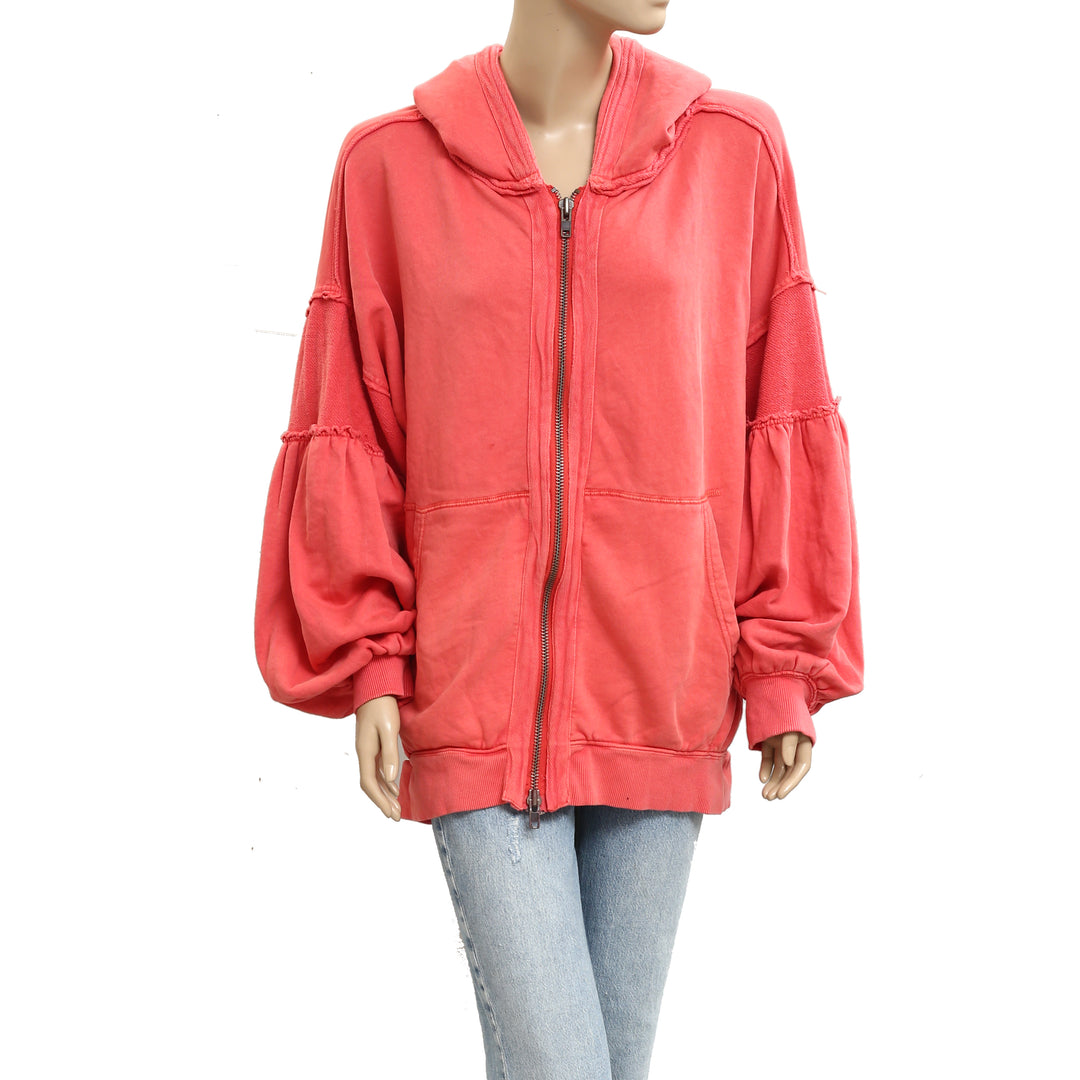 Free People Oversized Ribbed Sweatshirt Top