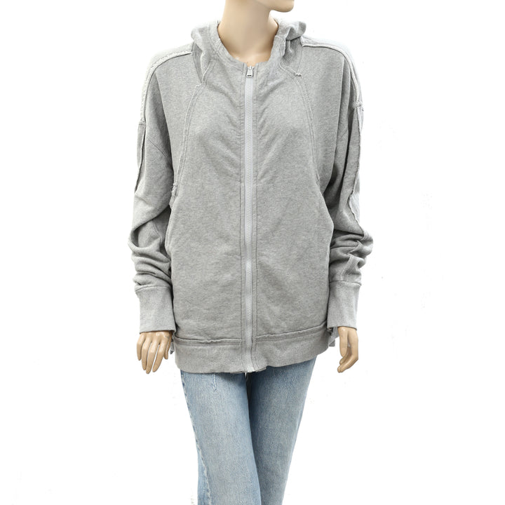 Free People FP Movement Zip-Up Hoodie Jacket Top L