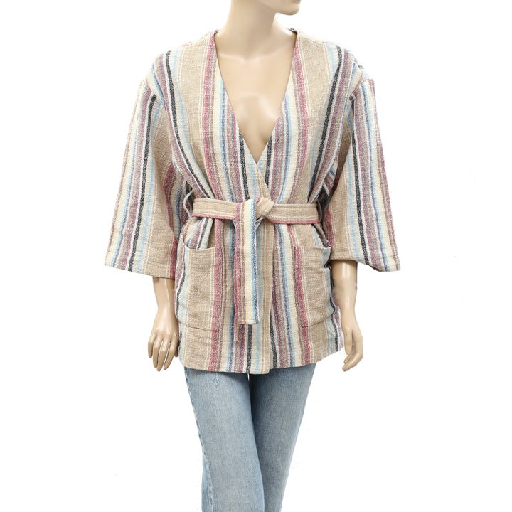 Faherty Mykonos Jacket Surfrider Striped Top