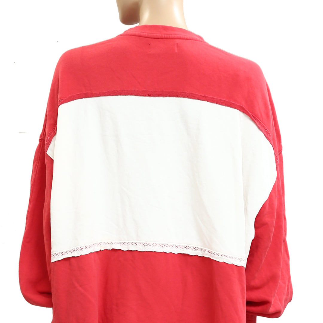 Free People Strawberry Sweatshirt Top