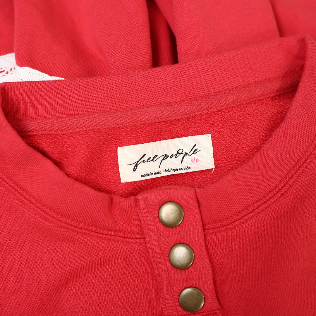 Free People Strawberry Sweatshirt Top