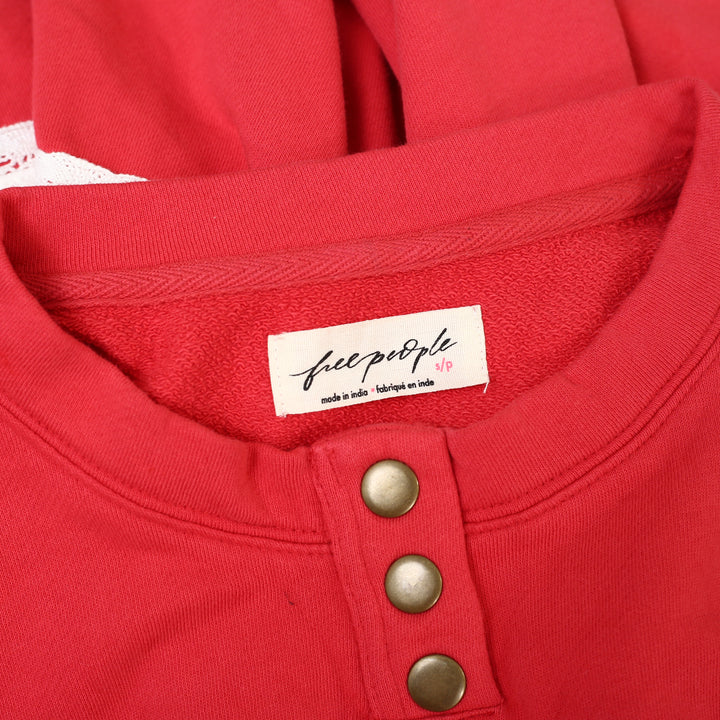 Free People Strawberry Sweatshirt Top