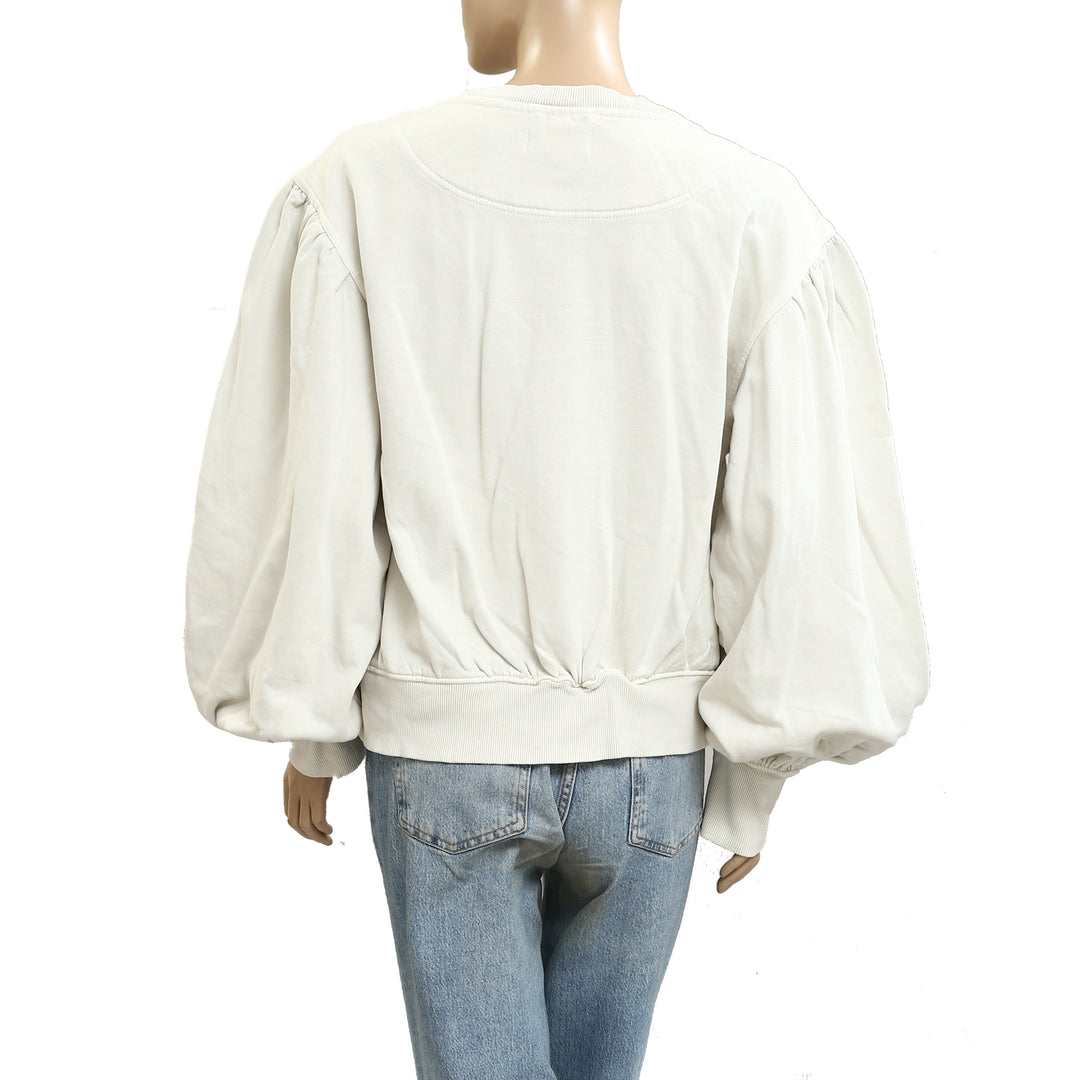 Free People Okayyy Sweatshirt Bomber Jacket Top