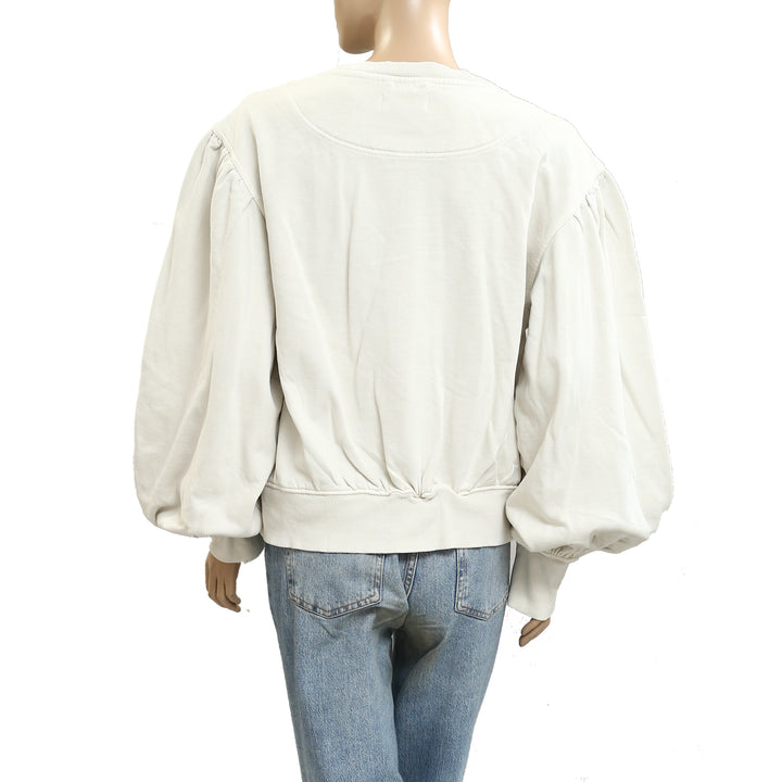 Free People Okayyy Sweatshirt Bomber Jacket Top