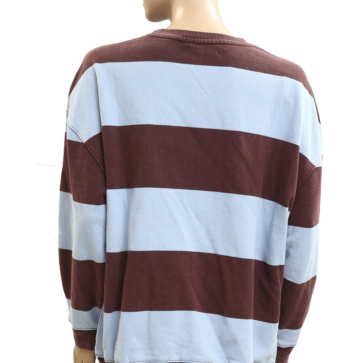 Free People We The Free Classic Strip Crewneck Sweatshirt Top