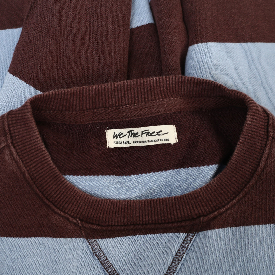 Free People We The Free Classic Strip Crewneck Sweatshirt Top
