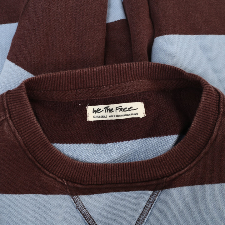 Free People We The Free Classic Strip Crewneck Sweatshirt Top