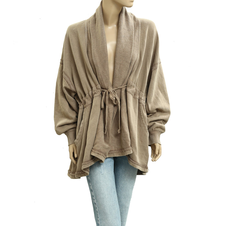 Free People Boothbay Sweatshirt Jacket Cardi Top