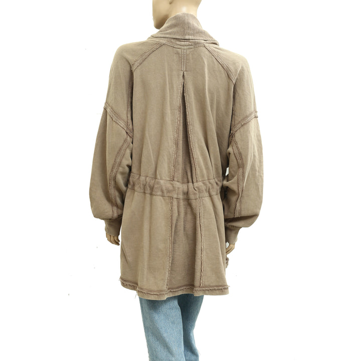 Free People Boothbay Sweatshirt Jacket Cardi Top