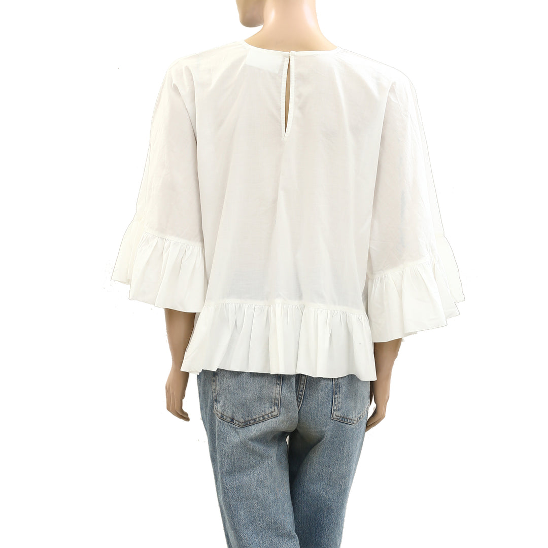 Merlette White Blouse Top