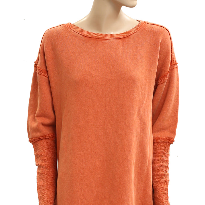 Free People Midnight Drift Pullover Sweatshirt Top