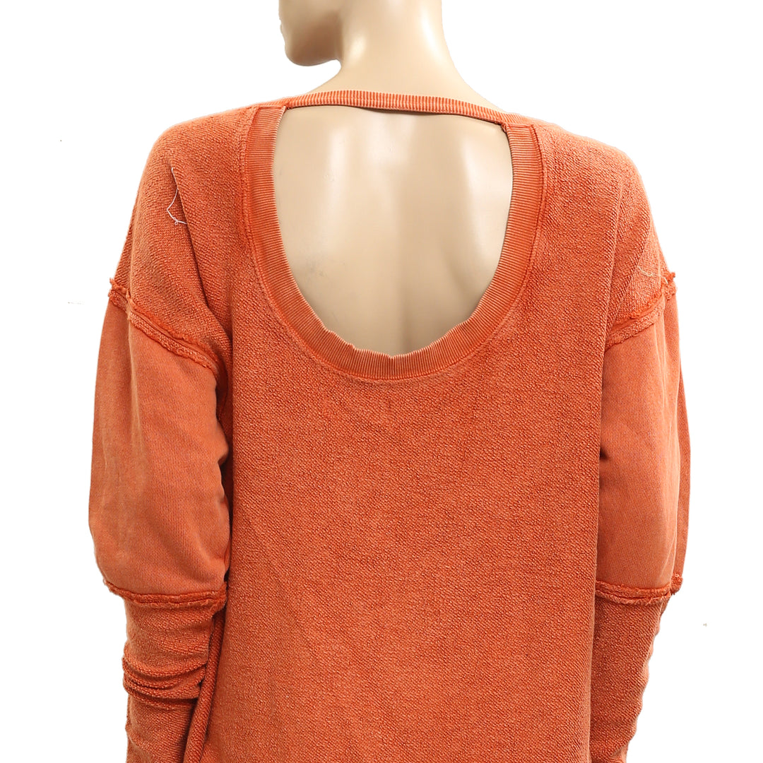 Free People Midnight Drift Pullover Sweatshirt Top